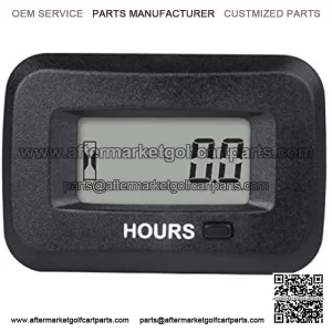 Digital LCD Hour Meter Kit,AC/DC 5V to 277V,Initial Hours Settable,Use for ZTR Lawn Mower Tractor Generator Golf cart Club car Scrubber Marine ATV Motor Compressor and Gas Powered Equipment