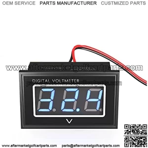 Golf Cart Digital Voltage Meter/Voltmeter 0.56"LED Battery Gauge 24V~96V Input, Universal for Club Car EZGO Yamaha Truck Boat Scooter ATV UTV