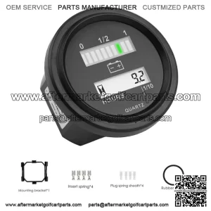 12V24V36V48V72V LED Battery Indicator Meter Fuel Gauge Monitor For Car Golf Cart