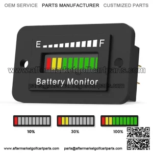 48 Volt Car Battery Indicator Meter Gauge for EZGO Club Yamaha Golf Cart AGV LED