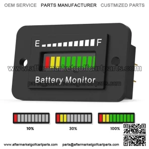 24/36 Volt Battery Indicator for EZGO Club Car Yamaha Golf Cart Meter Gauge ATV