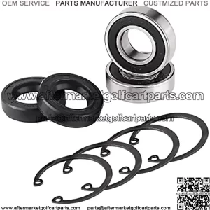 Golf Cart Rear Axle Bearing & Seal Kits Fits EZGO Marathon, Medalist & TXT/RXV Electric Carts 1978 UP, Bearing Shaft Kit Replace OEM# 611931, 620343, 70181-G01,15112G1, 230-889, 82705-78