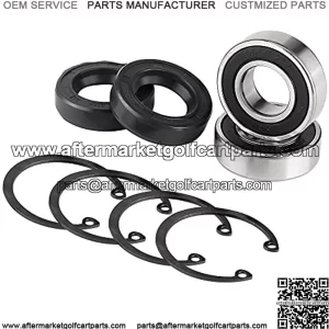 Rear Axle Shaft Bearing & Seal Kit for EZGO Golf Cart, OEM# 611931 70181-G01 70181G01 15112-G1 15112G1 620343, 2 Pack