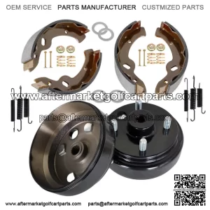Golf Cart Rear Brake hub Drums Brake Shoe Spring Kit For EZGO TXT Electric 96+
