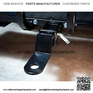 Parts Company Golf CART Trailer Hitch, FITS ON Backseat FOOTREST- Club CAR, EZGO, Yamaha