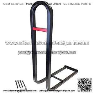 Golf Cart Rear Seat Safety Grab Bar fits EZGO, Club Car, Yamaha + Bonus Reflector