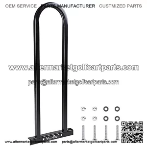 LeeMas Inc co Universal Rear Seat Safety Hand Rail Grab Bar Black Metal for Golf Cart Club Car Yamaha