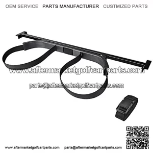 Universal Golf Bag Attachment Golf Bag Holder Bracket Rack for Golf Cart Rear Seat Black