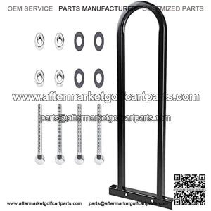 Ministry of Warehouse Safety Grab Bar Hand Rail Black for Golf Cart Rear Seat