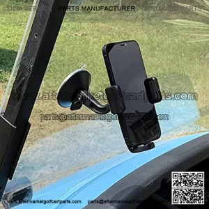 Universal Golf Cart Windshield Suction Cup Phone Holder for EZGO, Club Car, Yamaha