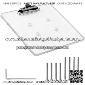 Golf Cart Scorecard Holder for Club Car Yamaha - 0.23" Thickness High-Strength Acrylic