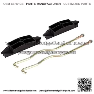 12V Battery Hold Down Plate with Rods Kit for Club Car Precedent 2004-2009 Electric Golf Cart