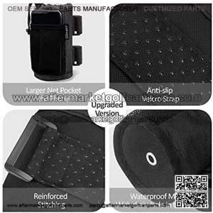 2Pack Cup Holder for Bike, Scooter and Wheelchair, Water Bottle Holder for UTV/ATV, Walker, Golf Cart and Beach, Universal Drink Holder Accessories with Net Pocket and Cord Lock (Black)