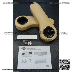 GOLF Clubs & Equipment EZGO/Club Car/Yamaha Cart Rear Seat Arm Rest Cushion Cup Holder (Tan)