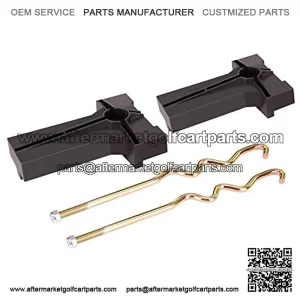 8V Battery Hold Down Plate with Rods Kit for Club Car Precedent 2008.5-up Golf Cart, OEM#103374801 103357701