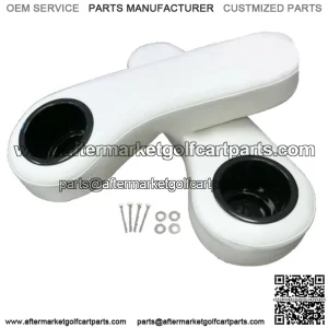 PURE Golf Cart Cup Holder Rear Seat Arm Rest Cushion - Fits EZGO / Club Car / Yamaha