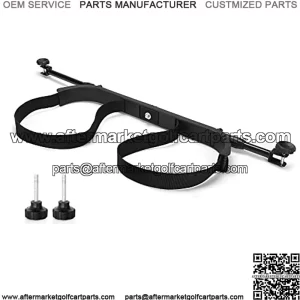 Universal Golf Bag Attachment Golf Bag Holder Bracket/Bar Rack for Golf Cart Rear Seat, Fit for EZGO TXT RXV/Club Car DS Precedent Tempo Onward/Yamaha G2-G29 - Black