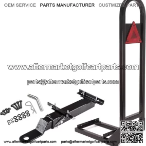 Golf Cart Rear Seat Safety Grab Bar With Trailer Hitch for EZGO Club Car Yamaha
