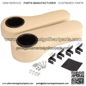 Golf Cart Rear Seat Armrest for EZGO Club Car Yamaha 1" Square Tubes,No Drilled