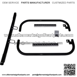 Nerf Bar Set Jake's/Blk W/Dia Plate Step  E-Z-GO  RXV