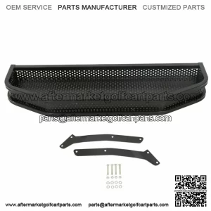 Front Clay Cargo Basket Black for EZGO TXT Golf Cart 1994+ w/ Mounting Brackets