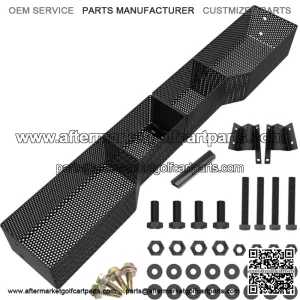 Golf Cart Front Basket for Club Car Tempo, Dash Storage Tray Organizer (Black)