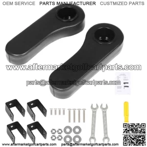 Golf Cart Armrest with Cup Holder Fits For EZGO Club Car Yamaha Black/Beige/Gray