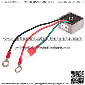 Golf Cart TXT Voltage Regulator Rectifier fit EZGO TXT&RXV 1994-UP Gas,Club Car 1984-1991, Columbia/ParCar 1982-1994,Replace OEM 27739-G01,27739G01,435203