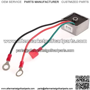 Golf Cart Voltage Regulator Rectifier fit EZGO TXT&RXV 1994-UP Gas,Club Car 1984-1991, Columbia/ParCar 1982-1994,Replace OEM 27739-G01,27739G01,435203