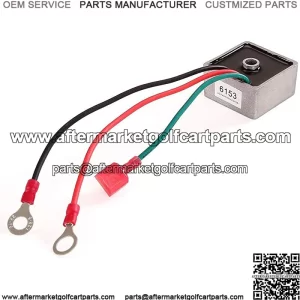 Golf Cart Voltage Regulator Rectifier fit EZGO TXT&RXV 1994-UP Gas,Club Car 1984-1991, Columbia/ParCar 1982-1994,Replace OEM 27739-G01,27739G01,435203