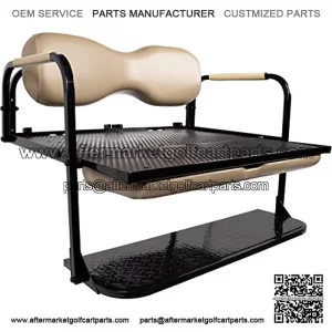 MODZ Flip4 Club Car Precedent Golf Cart Rear Seat Kit Beige