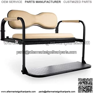 Golf Cart King Flip4 Club Car Precedent Golf Cart Rear Seat Kit - Beige