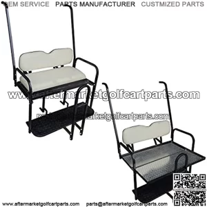 Performance Plus Carts Yamaha G14-G22 Golf Cart Rear Flip Back Seat Kit - Factory Ivory