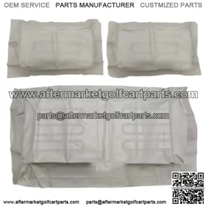 Club Car DS GRAY Factory Vinyl Golf Cart Seat Cover Set - (1982-2000)