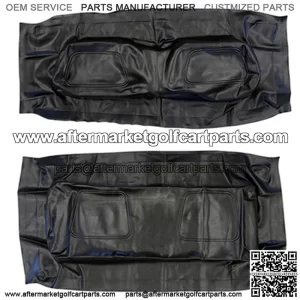 Club Car DS BLACK Factory Vinyl Golf Cart Seat Cover Set - (2000-2013)