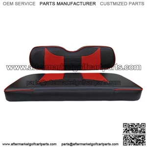 EZGO TXT / RXV Seat Covers - Rally Front Seats - Black/Red
