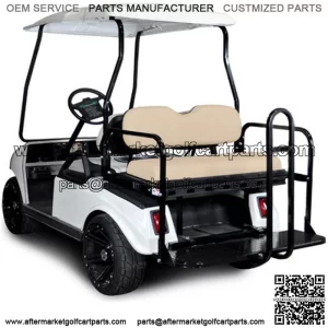 Club Car Mach3 Rear Seat - Flip Seat w/ Cargo Bed (Choose Your Color, Fits all Club Car Models)