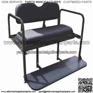 Rear Seat Kit- Black for EZGO RXV Golf Carts 2008-2015