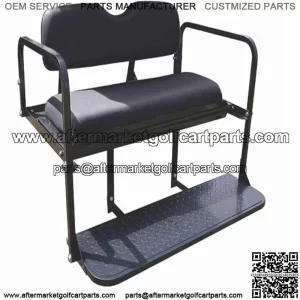 Rear Seat Kit- Black for EZGO TXT Golf Carts 1995+