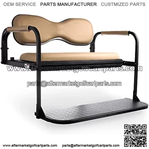 MODZ Flip4 EZGO TXT & TXT48 1995+ Golf Cart Rear Seat Kit ?C Tan