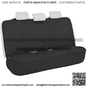 Motor Trend AquaShield Black Waterproof Rear Bench Car Seat Cover ?C Padded Neoprene Back Seat Cover for Cars, Ideal Back Seat Protector for Kids & Dogs, Interior Covers for Auto Truck Van SUV