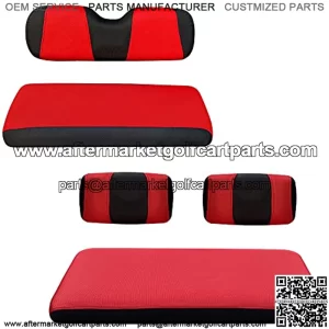 Golf Cart Front & Rear Seat Covers Full Set for Yamaha G2 G8 G9 G11 G14 G16 G19 G20 G21 G22 & Club Car DS Pre-2000, Tomberlin Emerge E2, E-Z-GO Marathon, Fits 4 Passenger Seat Golf Cart