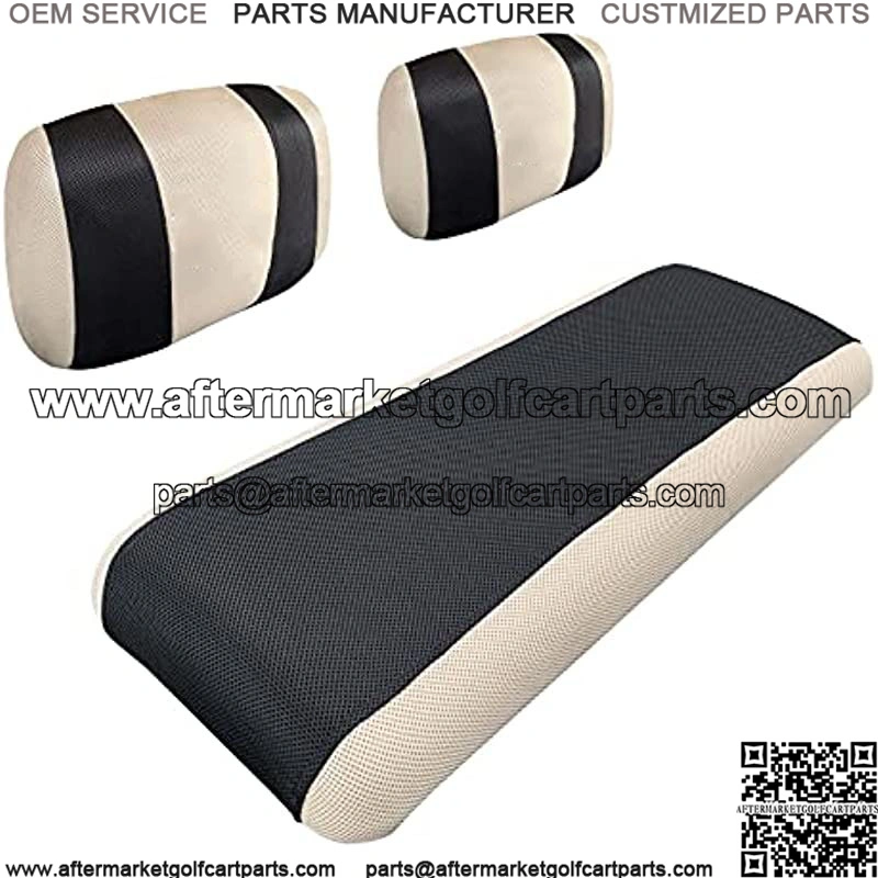 Golf Cart Seat Covers for Yamaha G2 G9 G16 G19 G22 & Club Car DS Pre-2000, E-Z-GO Marathon, Washable Breathable Air Polyester Mesh Cloth, Cool in Summer and Warm in Winter