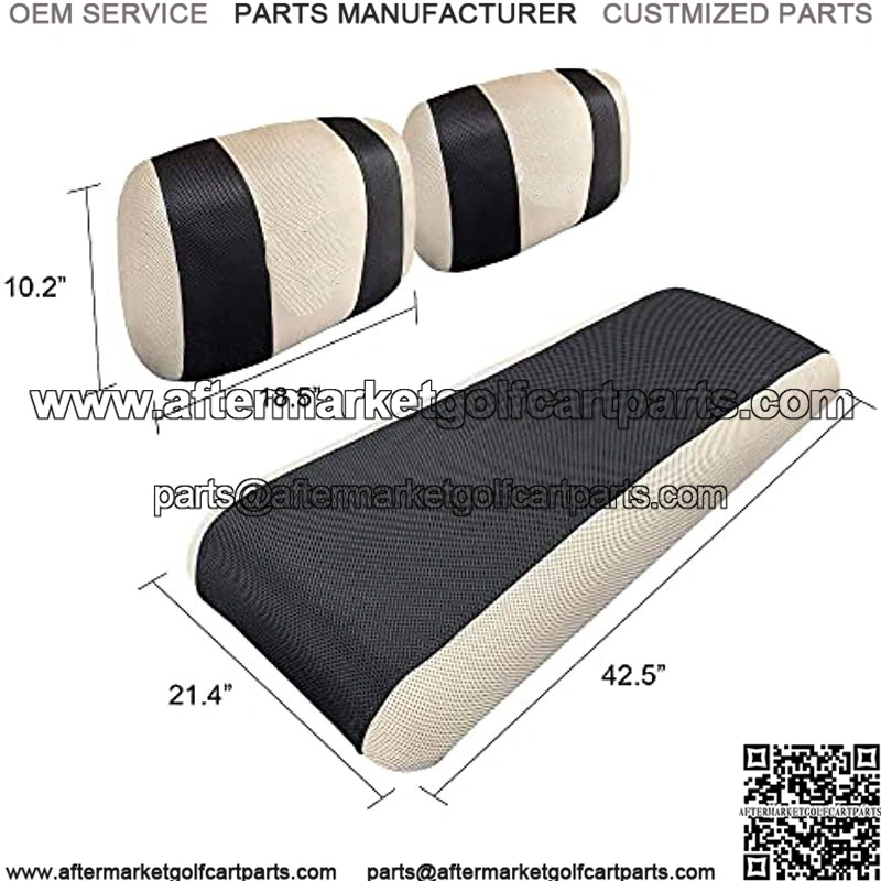 Golf Cart Seat Covers for Yamaha G2 G9 G16 G19 G22 & Club Car DS Pre-2000, E-Z-GO Marathon, Washable Breathable Air Polyester Mesh Cloth, Cool in Summer and Warm in Winter - Image 2