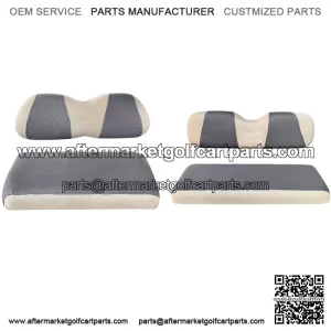 Golf Cart Front Back Seat Cover Set for EZGO TXT RXV & Club Car DS 4 Passenger