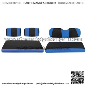 Blue Golf Cart Front Rear Seat Covers for Yamaha G2 - G22,Club Car DS Pre-2000