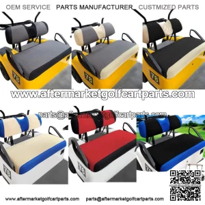 Golf Cart Front or Rear Seat Cover Set for EZGO RXV TXT Club Car DS S size