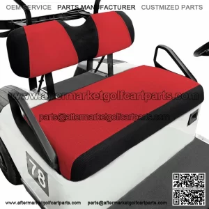 Golf Cart Front Seat Cover Set Fit Yamaha Club Car DS Precedent EZGO TXT RXV Red