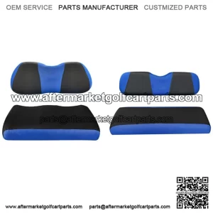 Blue Golf Cart Front Rear Seat Covers for Yamaha Club Car Precedent Tempo Onward