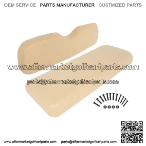 For TXT ST MPT Rear Flip Seat EZGO Tan Golf Cart Rear Cushion Set